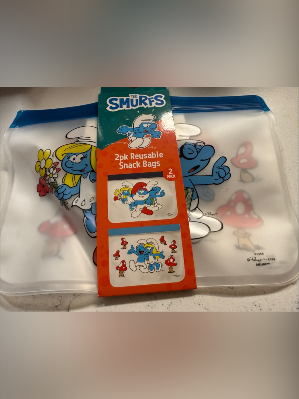Nickelodeon Smurfs Reusable Snack Bags -DORM